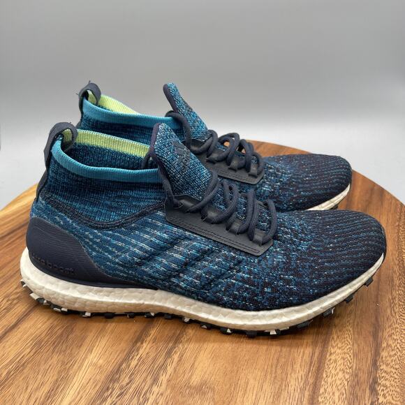 Adidas Ultraboost ATR 'Legend Marine' Shoes Mens Size 9.5 Blue Running Comfort - Picture 1 of 8